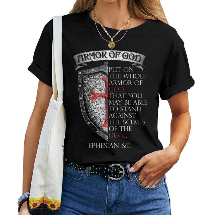 Armor Of God Ephesians 617 Bible VerseChristian Women T-shirt