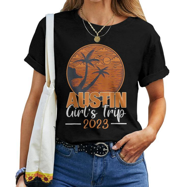 Austin Texas Girls Trip 2023 Beach Vacation Vintage Women T-shirt