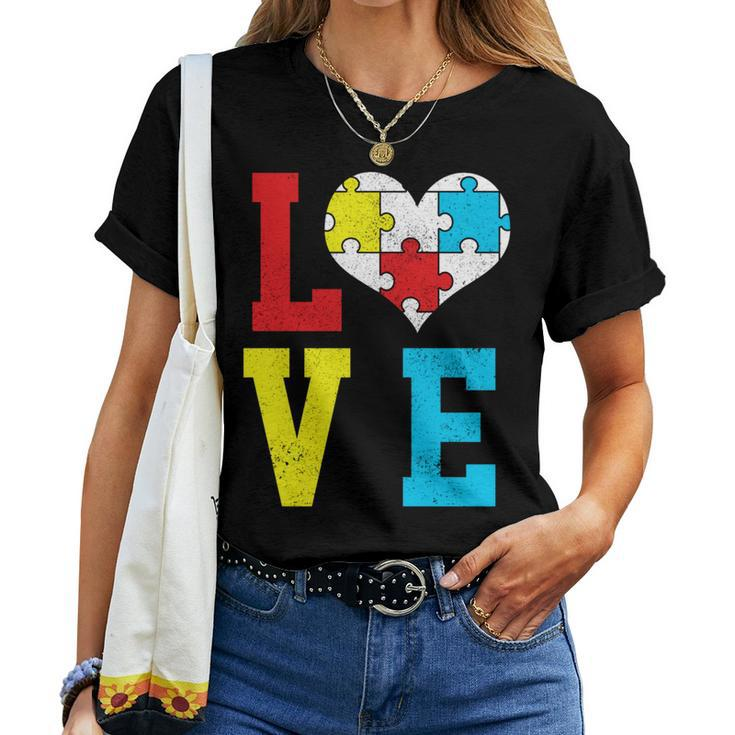 Autism Awareness Love Autistic Pride Asperger Proud Mom Women T-shirt