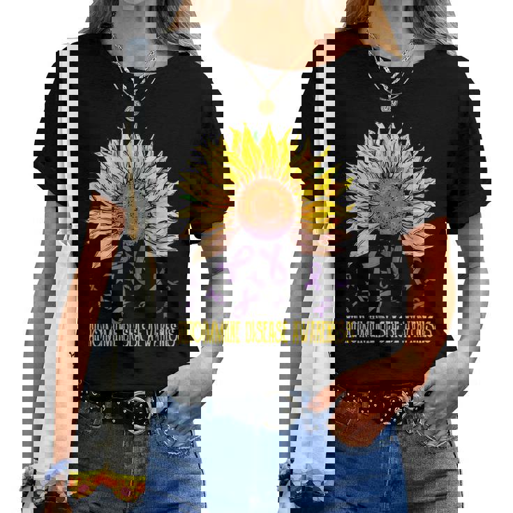 Autoimmune Disease Awareness Sunflower Women T-shirt