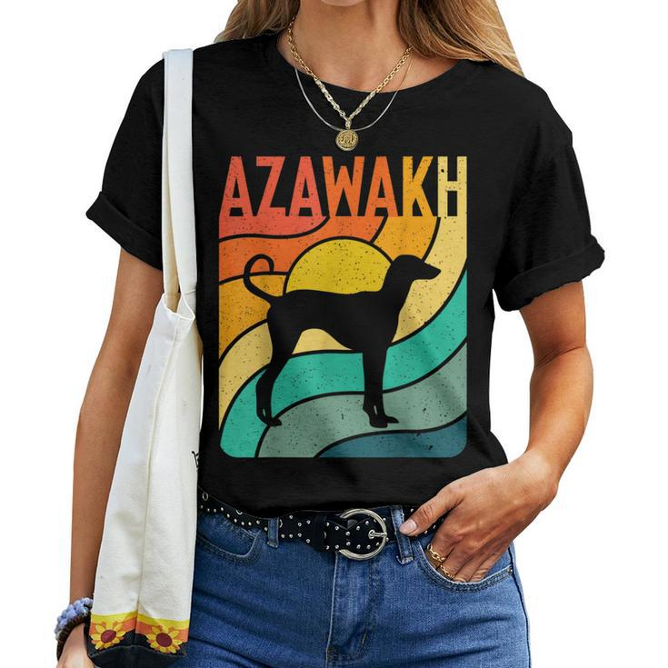 Azawakh Vintage Retro Dog Mom Dad Women T-shirt