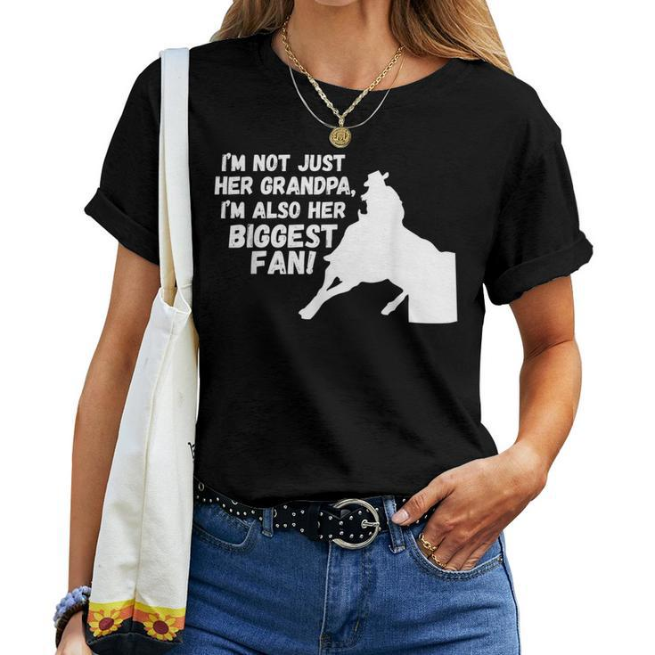 Barrel Racing Grandpa Cowgirl Hat Horse Riding Racer Women T-shirt