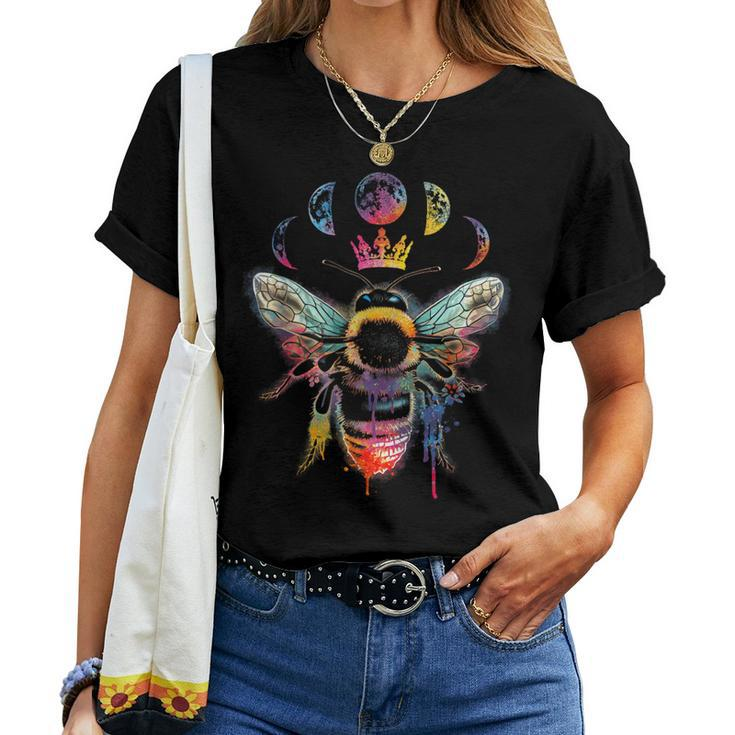 Beekeeping Animal Queen-Bee Nature Insect Bee Tie Dye Women T-shirt