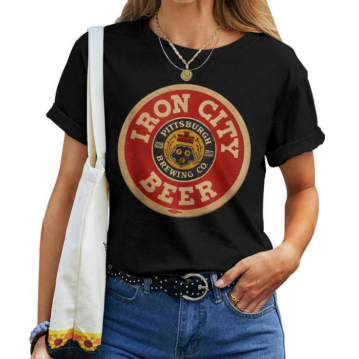 Beer Irons City Pittsburgh Beer Lover  Women T-shirt Short Sleeve Graphic
