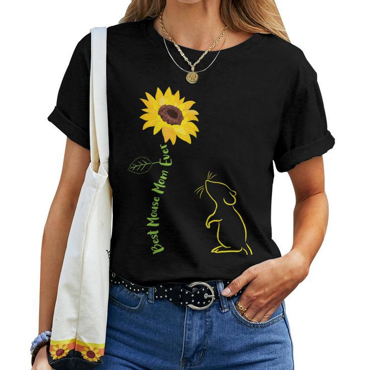 Best Mouse Mom Ever Sunflower Mouse Mama Mouse Mouse For Women Women T-shirt