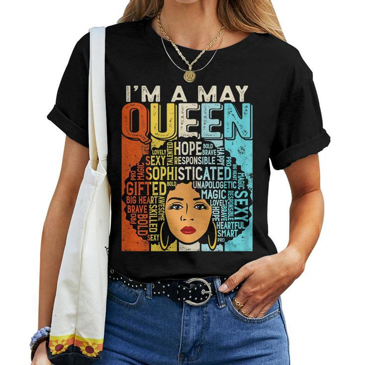 Birthday Junenth Queen Black History May Girls Retro Women T-shirt