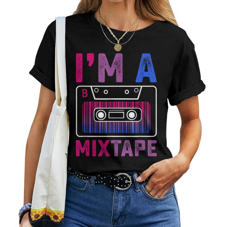 Bisexual Pride Flag Mixtape Men Women Gay Lesbian Lgbt Women T-shirt