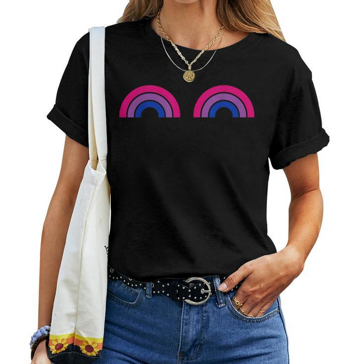 Bisexual Rainbow Boobs Bi Pride Lgbt Pride Women T-shirt