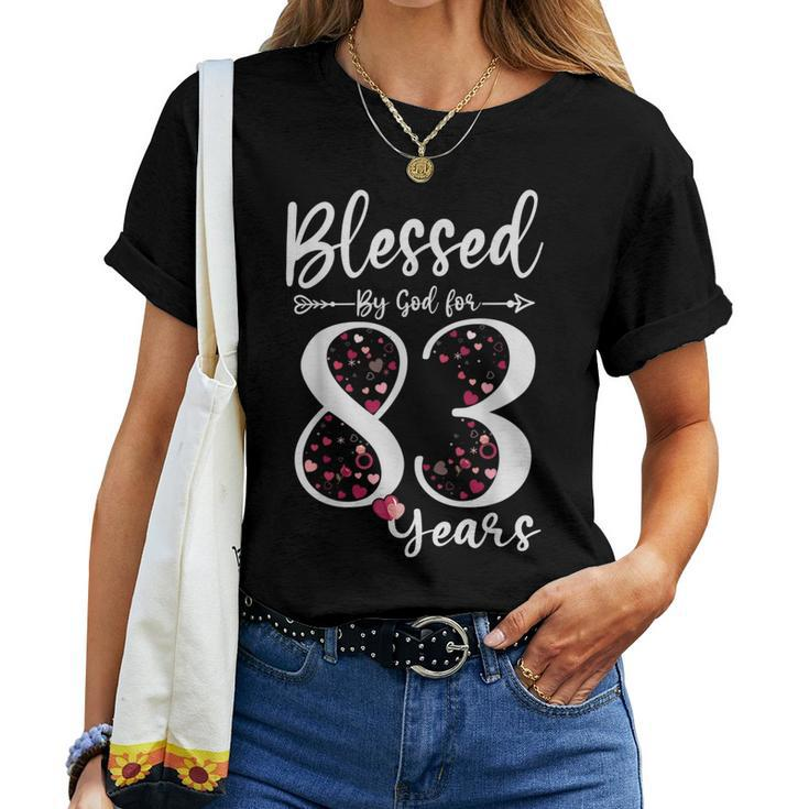 Blessed By God For 83 Years Old 83Rd Birthday For Women T-shirt