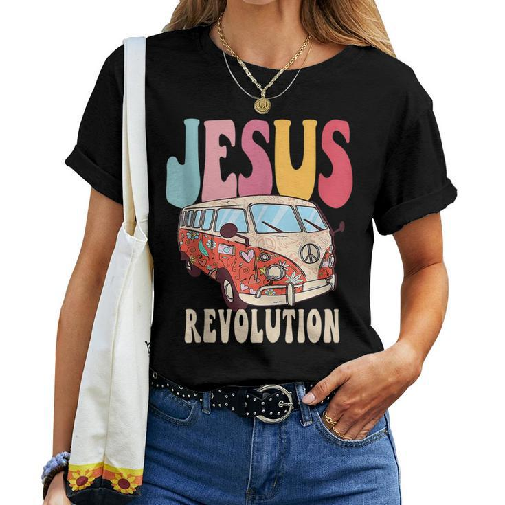 Boho Jesus-Revolution Christian Faith Based Jesus Costume Faith Women T-shirt