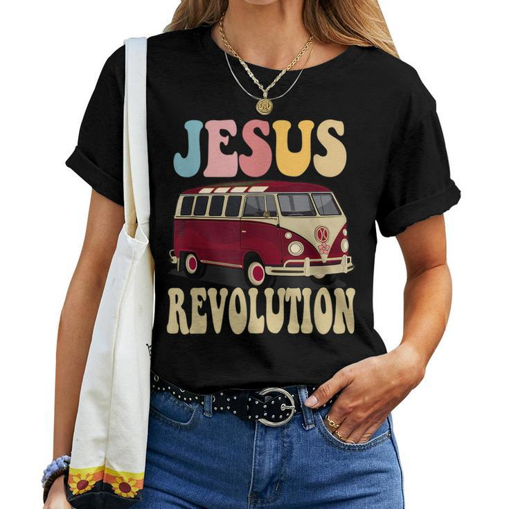 Boho Jesus-Revolution Christian Faith Based Jesus Costume Faith Women T-shirt