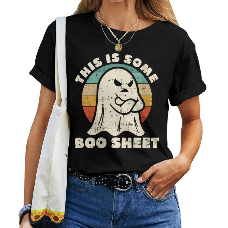 This Is Some Boo Sheet Halloween Costumes Women T-shirt