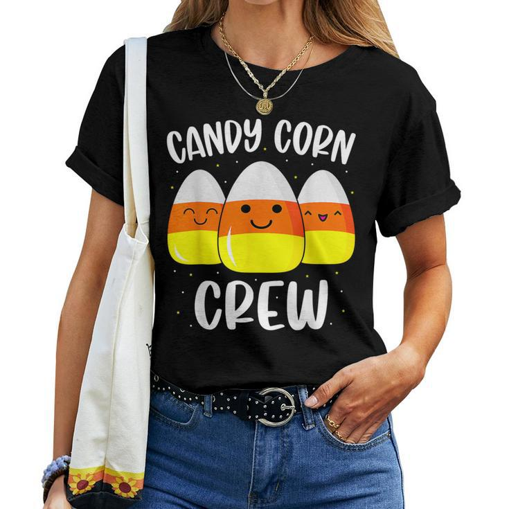 Candy Corn Crew Halloween Costume Friends Women T-shirt