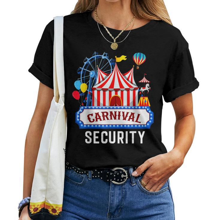Carnival Security Circus Costume Carny Event Staff Women Women T-shirt