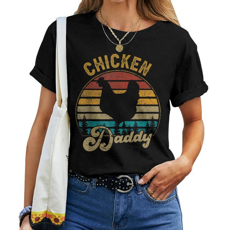 Chicken Daddy Vintage Retro 70S Chicken Dad Fathers Day Men Women T-shirt
