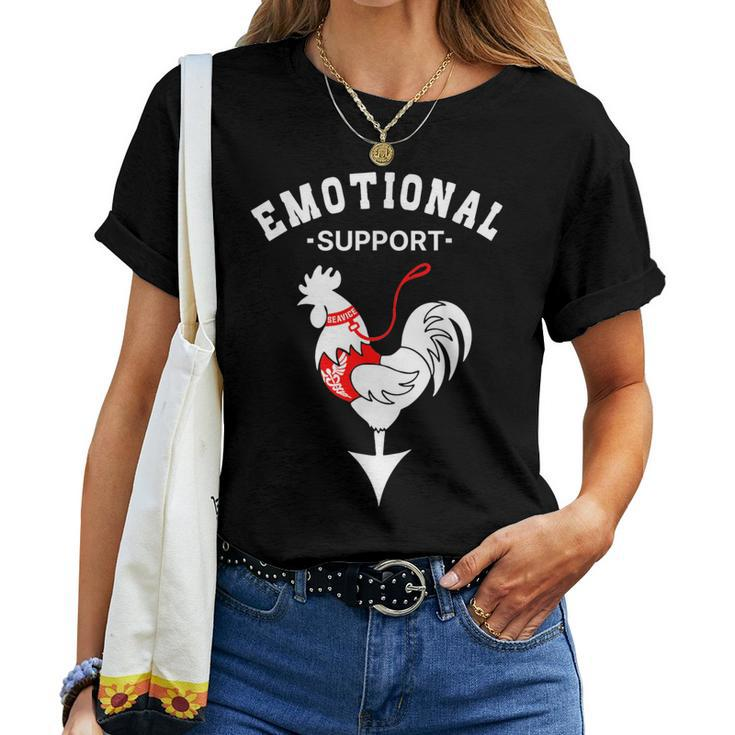 Chicken Emotional Support Cock Women T-shirt