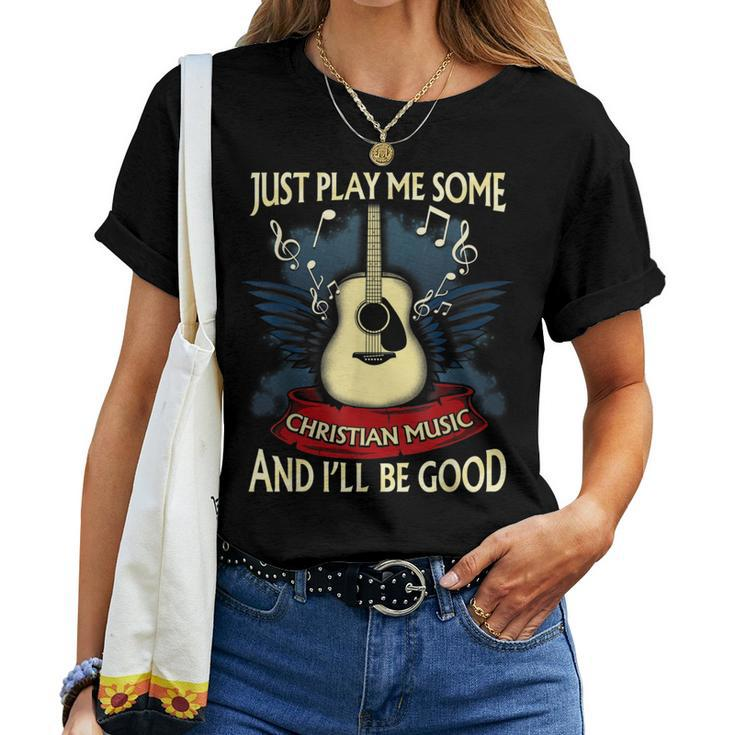 Christian Music Rock And Roll Retro Vintage Music Women T-shirt