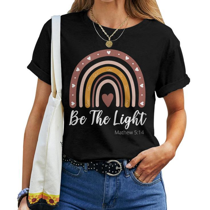 Christian Quote Faith Rainbow Boho Inspirational Religious Faith Women T-shirt
