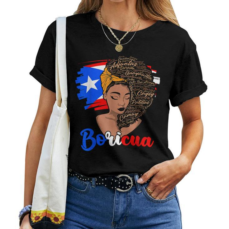 City State Puerto Rico Flag Boricua Puerto Rican Women Girl Women T-shirt