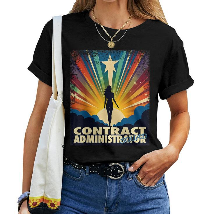 Contract Administrator Female Hero Job Women Women T-shirt