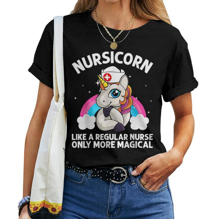 Cool Nurse For Unicorn Medical Nurses Rn Nursing Women T-shirt