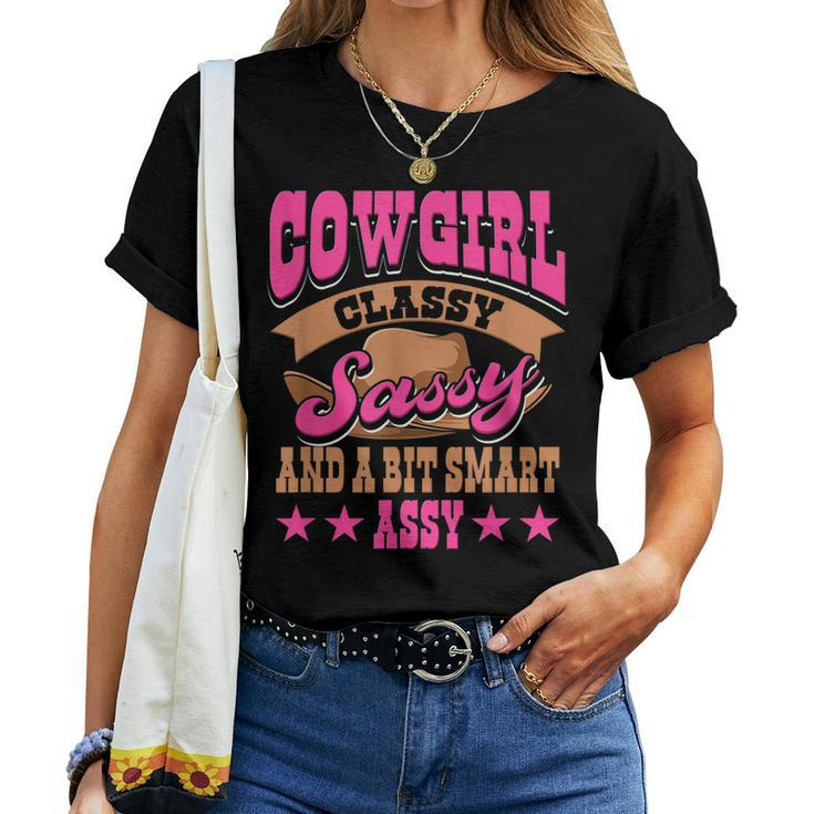 Cowgirl Classy Sassy And A Bit Smart Assy Country Western Women T-shirt