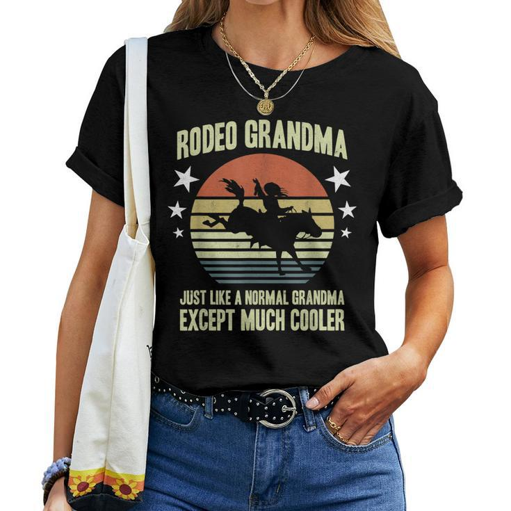 Cowgirl Women Horse Rider Rancher Grandmother Rodeo Grandma Women T-shirt