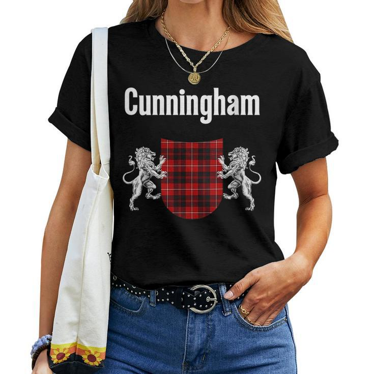 Cunningham Clan Scottish Name Coat Of Arms Tartan Women T-shirt