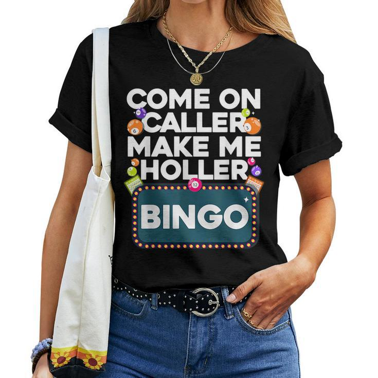 Cute Bingo Design For Men Women Casino Game Bingo Lovers Women T-shirt