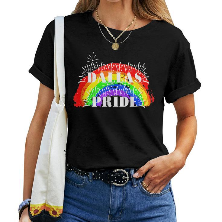 Dallas Gay Pride Rainbow For Gay Pride Women T-shirt