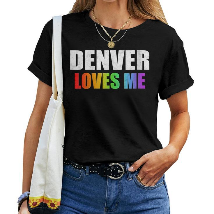 Denver Gay Pride Lgbt Rainbow Love Colorado Men Women Women T-shirt Crewneck