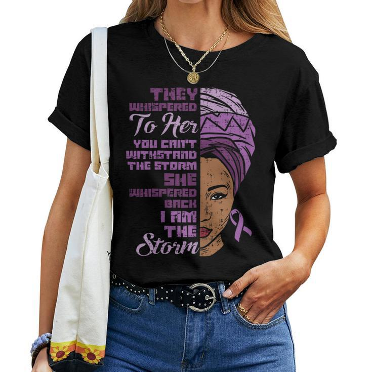 Domestic Violence African I Am Storm Awareness Girls Women T-shirt