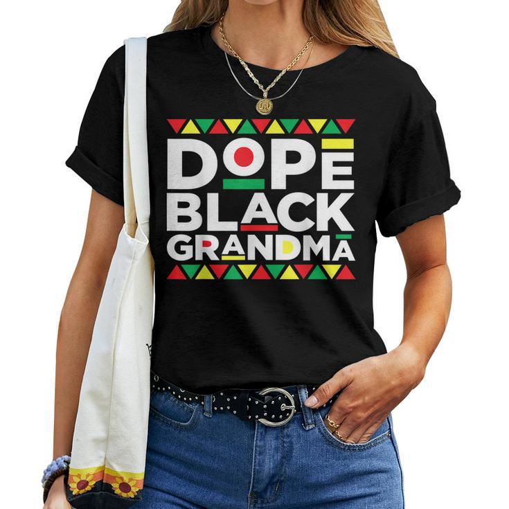 Dope Black Grandma Matter Black History Month Pride Gift  Gift For Women Women Crewneck Short T-shirt