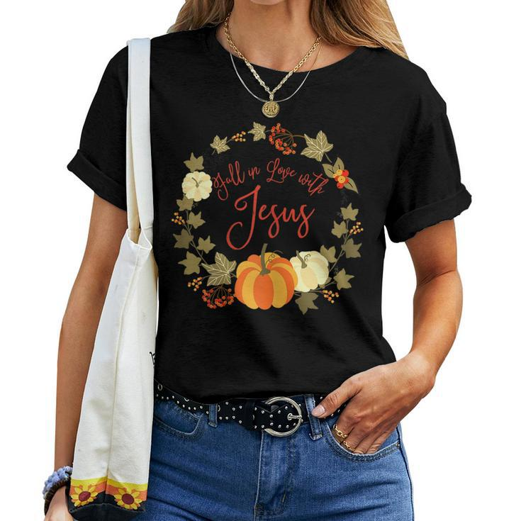 Falling In Love With Jesus Christian Halloween Jesus Falla Women T-shirt