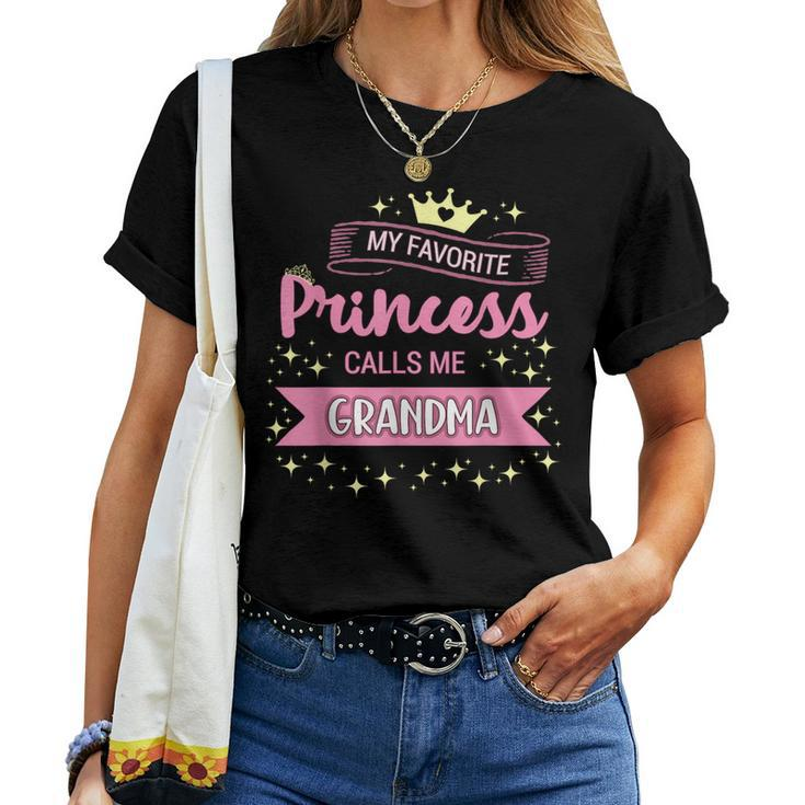 My Favorite Princess Calls Me Grandma Nana Women T-shirt