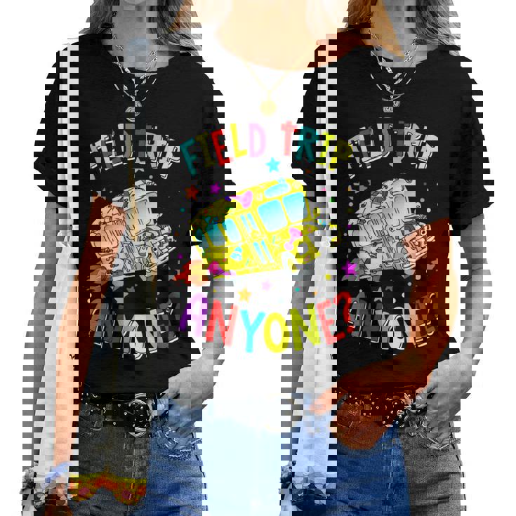 Field Trip Anyone Teacher Field Day 2023 Magic School Bus Women Tshirt