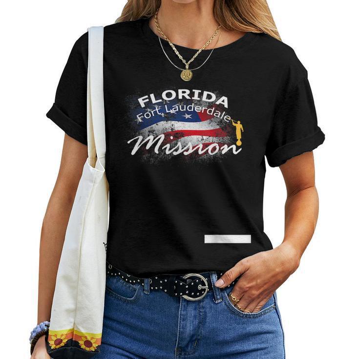 Florida Fort Lauderdale Mormon Lds Mission Missionary Women T-shirt