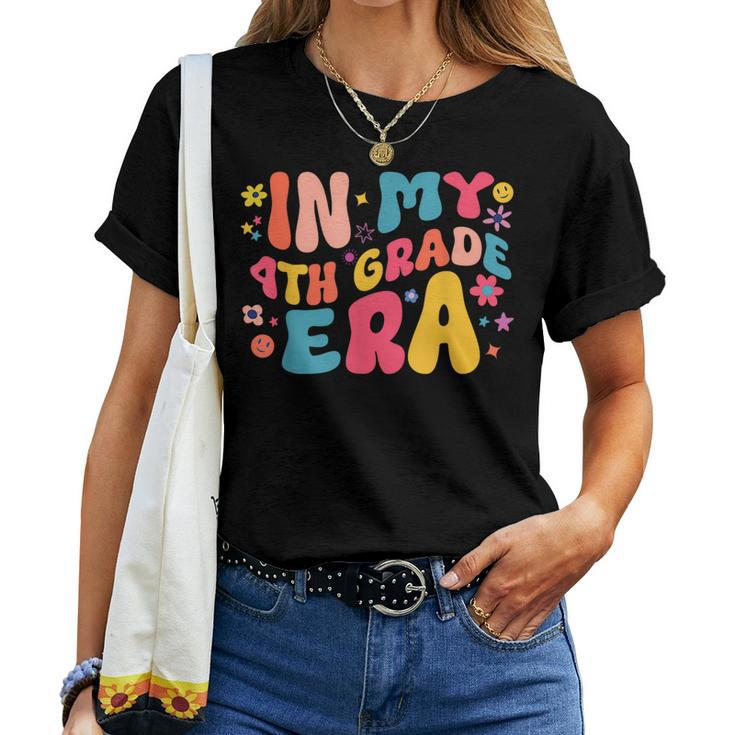 In My Fourth Grade Era Retro Teacher 1St Day Of School Women T-shirt