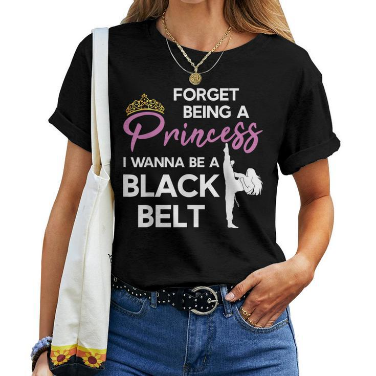 Karate Black Belt Saying For Taekwondo Girl Women T-shirt