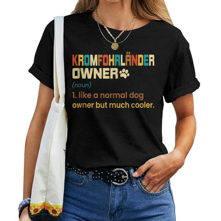 Kromfohrländer Vintage Retro Dog Mom Dad Women T-shirt