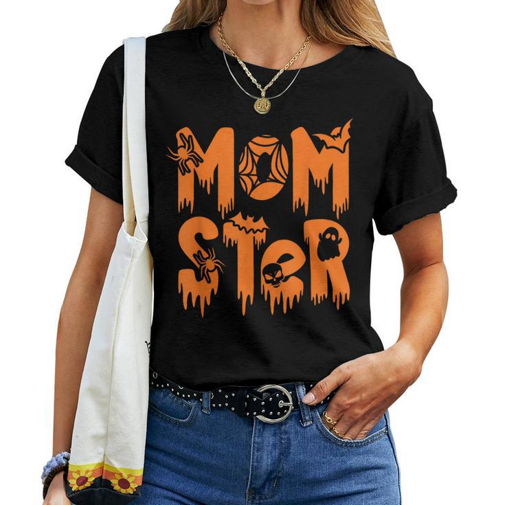 Momster Halloween Mom Costume Dadcula Family Matching Women T-shirt