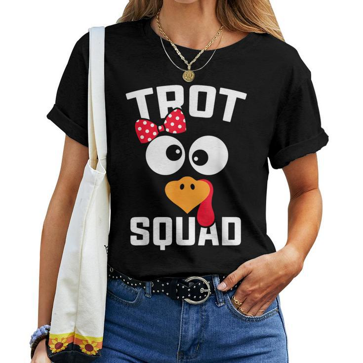 Running Turkey Trot Squad Thanksgiving For Girl Women T-shirt