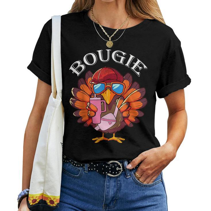 Thanksgiving Turkey Trendy Bougie Fall Vibes Kid Women T-shirt
