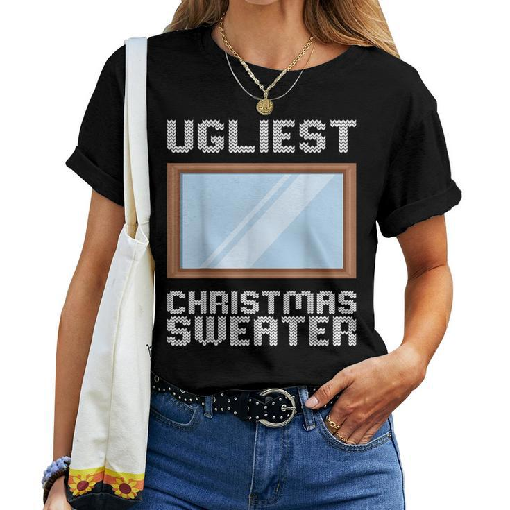 Ugly Christmas Sweater Style Ugliest Christmas Mirror Women T-shirt
