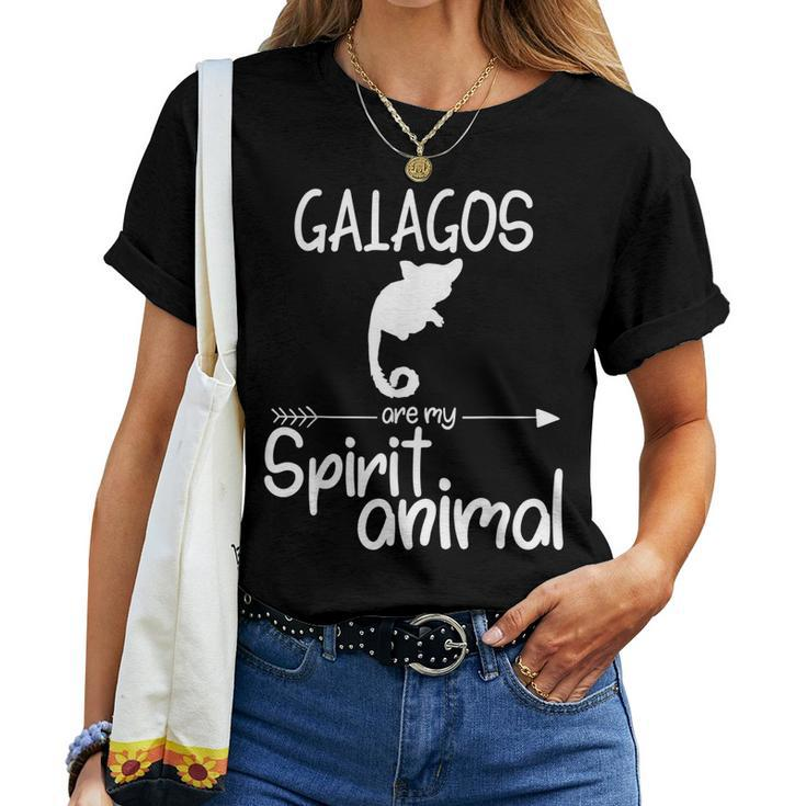 Galagos Are My Spirit Animal For Monkey Lemur Women T-shirt