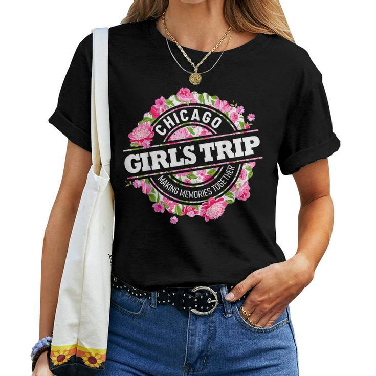 Girls Trip Chicago 2024 Vacation Weekend Birthday Women T-shirt
