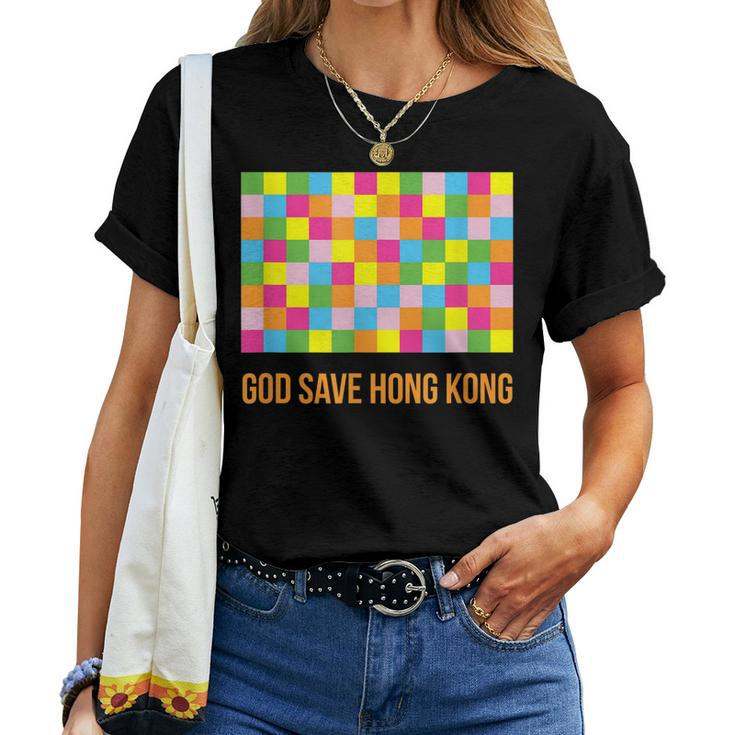 God Save Hong Kong Lennon Wall Flag For Hongkongers Protest Women T-shirt