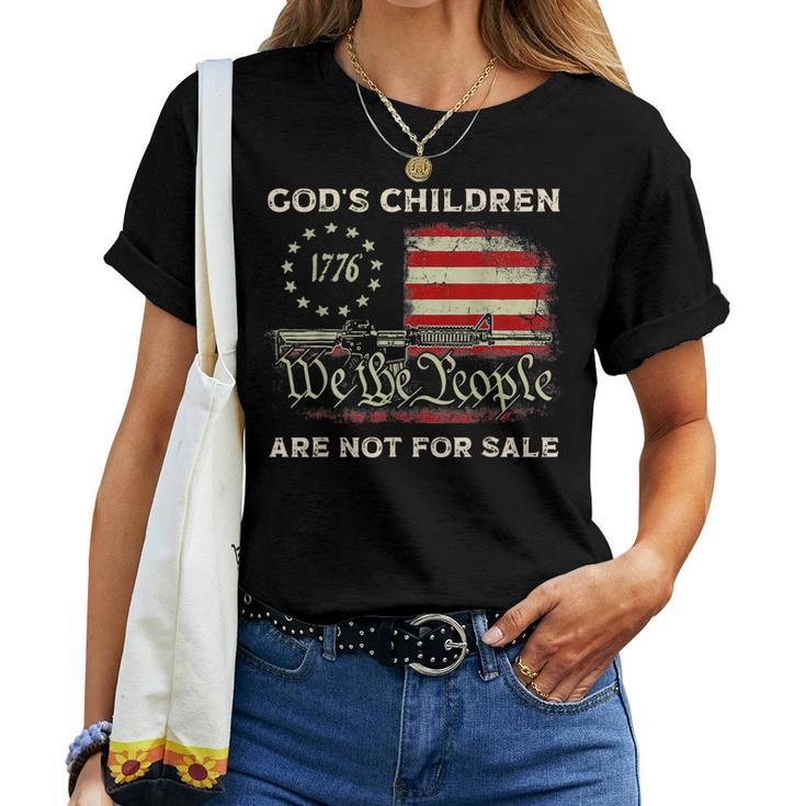 Gods Children Are Not For Sale Embracing Sound Of Freedom Freedom Women T-shirt