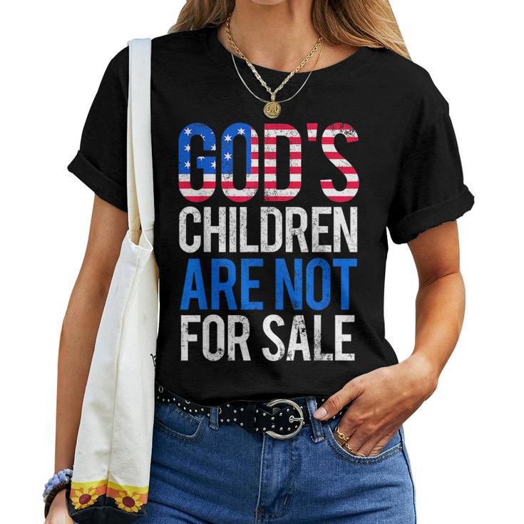 Gods Children Are Not For Sale Political Political Women T-shirt