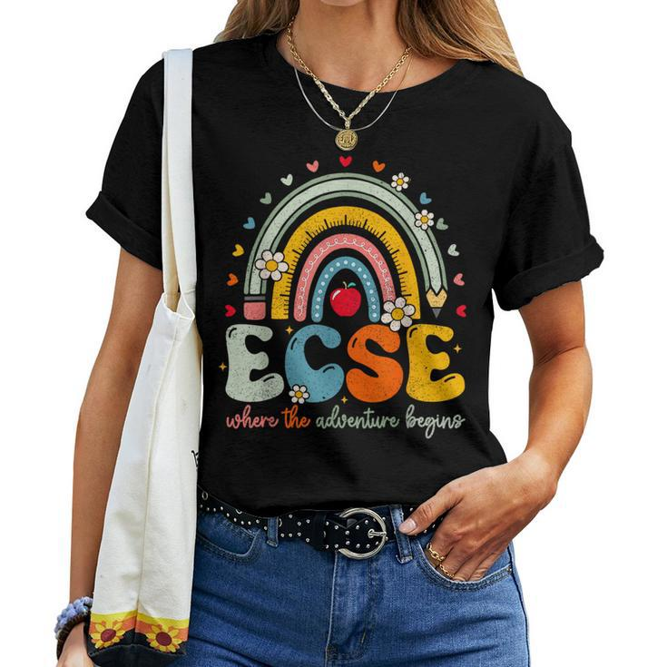 Groovy Cute Early Childhood Special Education Sped Ecse Crew Women T-shirt